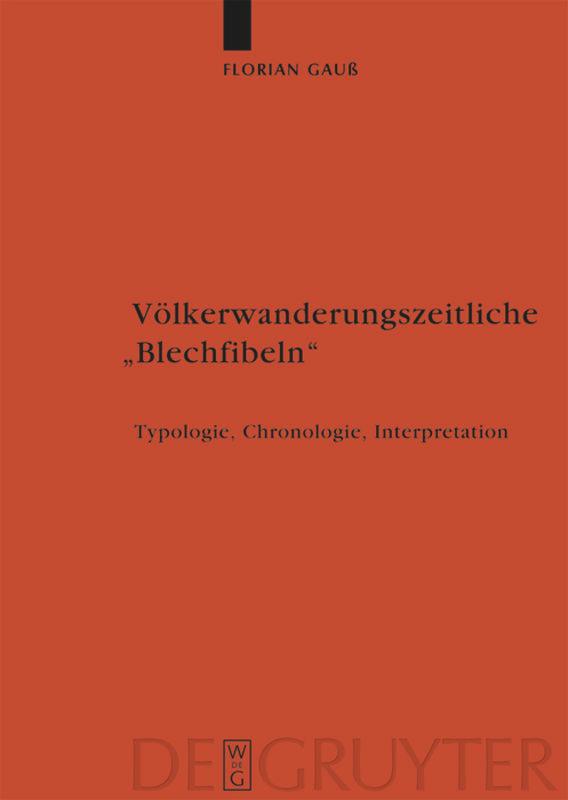Vorderes Coverbild Völkerwanderungszeitliche "Blechfibeln"