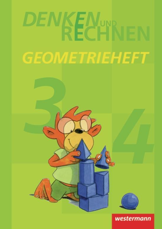 Vorderes Coverbild Denken und Rechnen.  Geometrieheft Klasse 3 / 4.