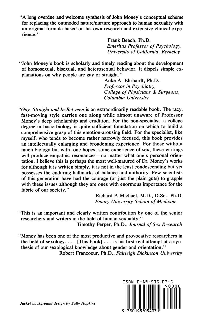 Rückseitencover Gay, Straight, and In-Between