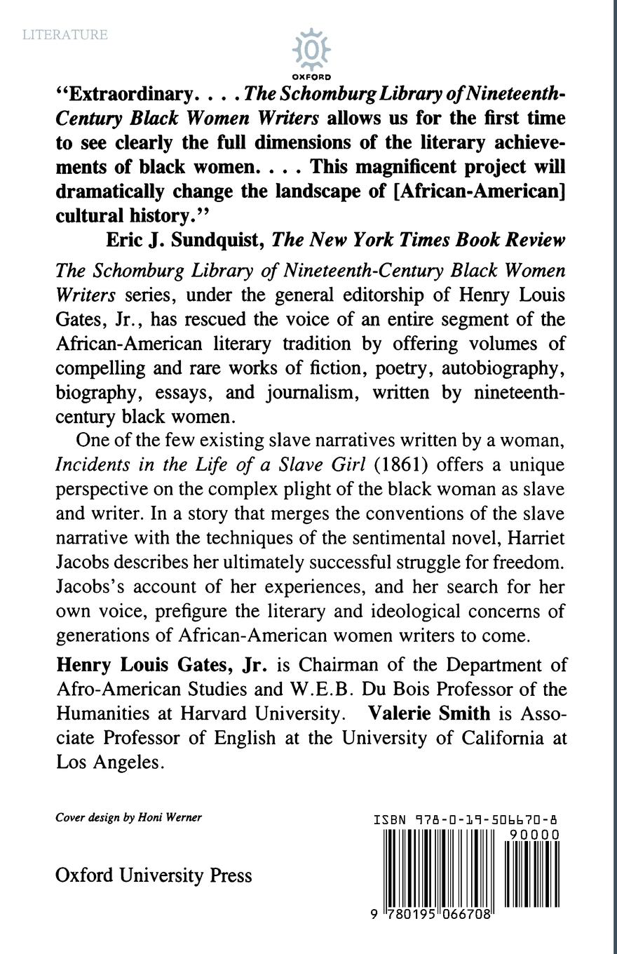 Rückseitencover The Incidents in the Life of a Slave Girl