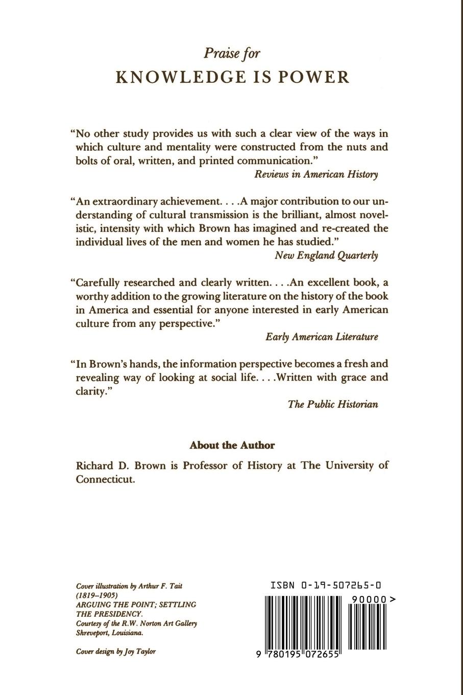 Rückseitencover Knowledge is Power