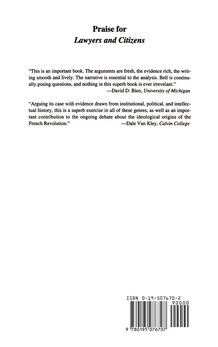 Rückseitencover Lawyers and Citizens