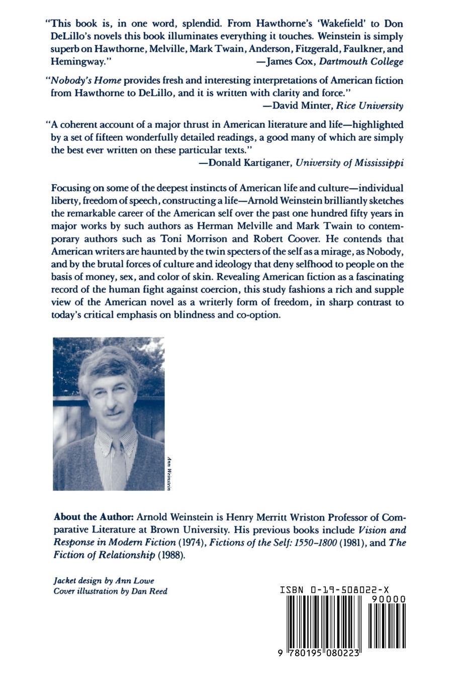 Rückseitencover Nobody's Home