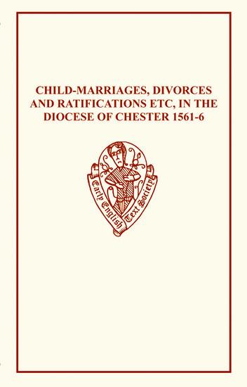 Vorderes Coverbild Child-Marriages Chester 1561a6