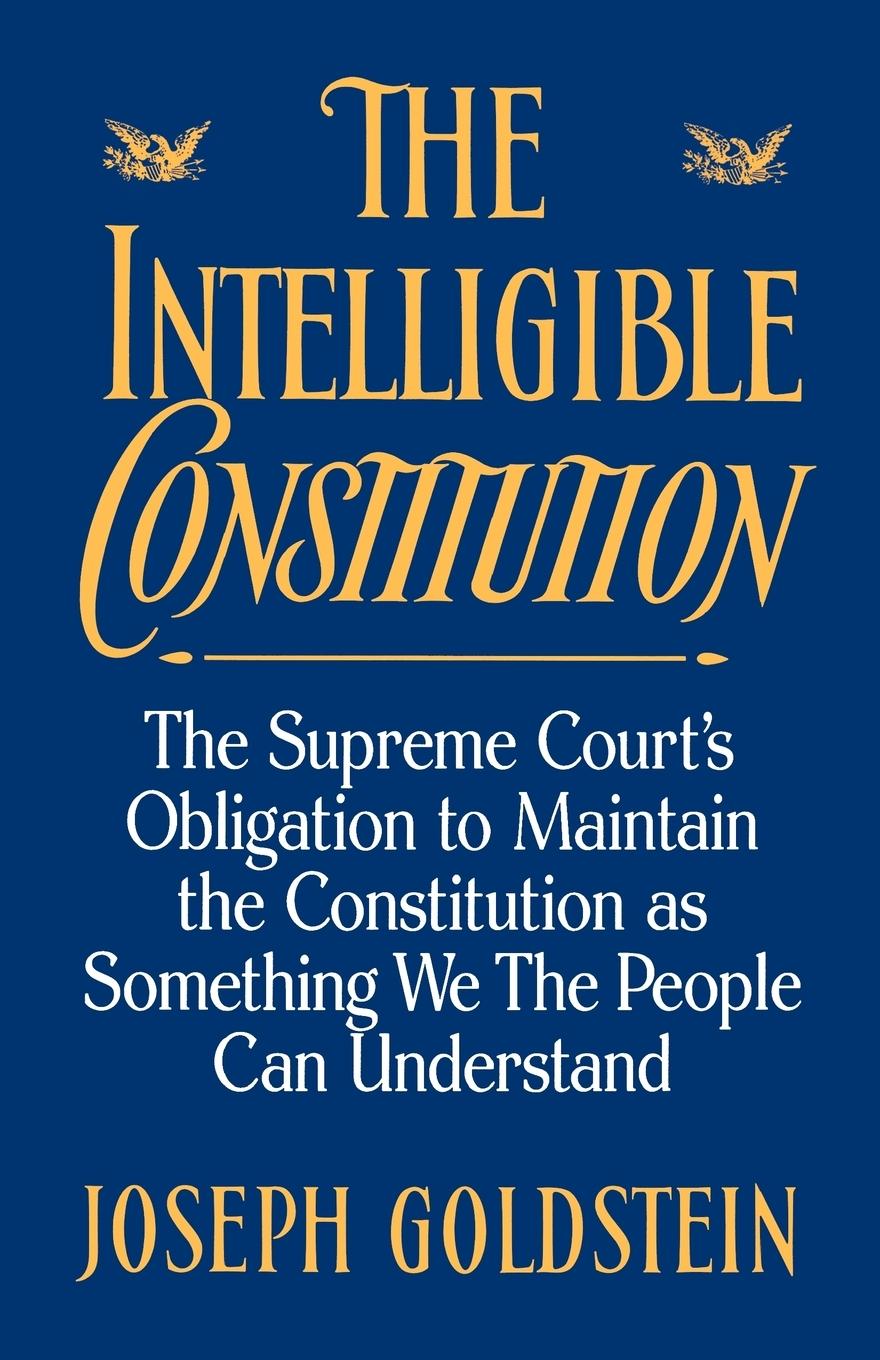 Vorderes Coverbild The Intelligible Constitution