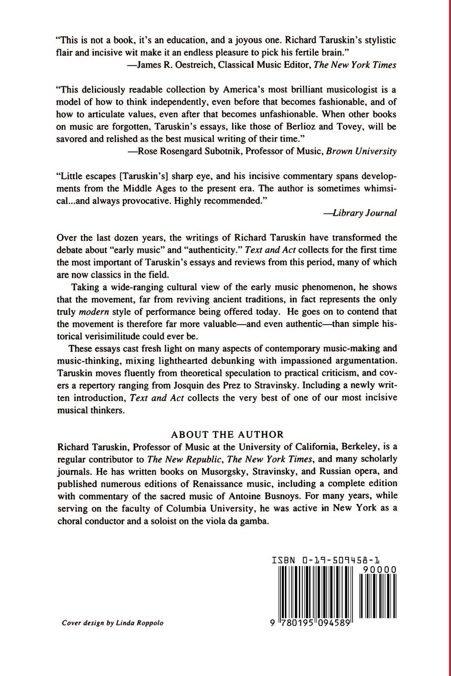 Rückseitencover Text and ACT