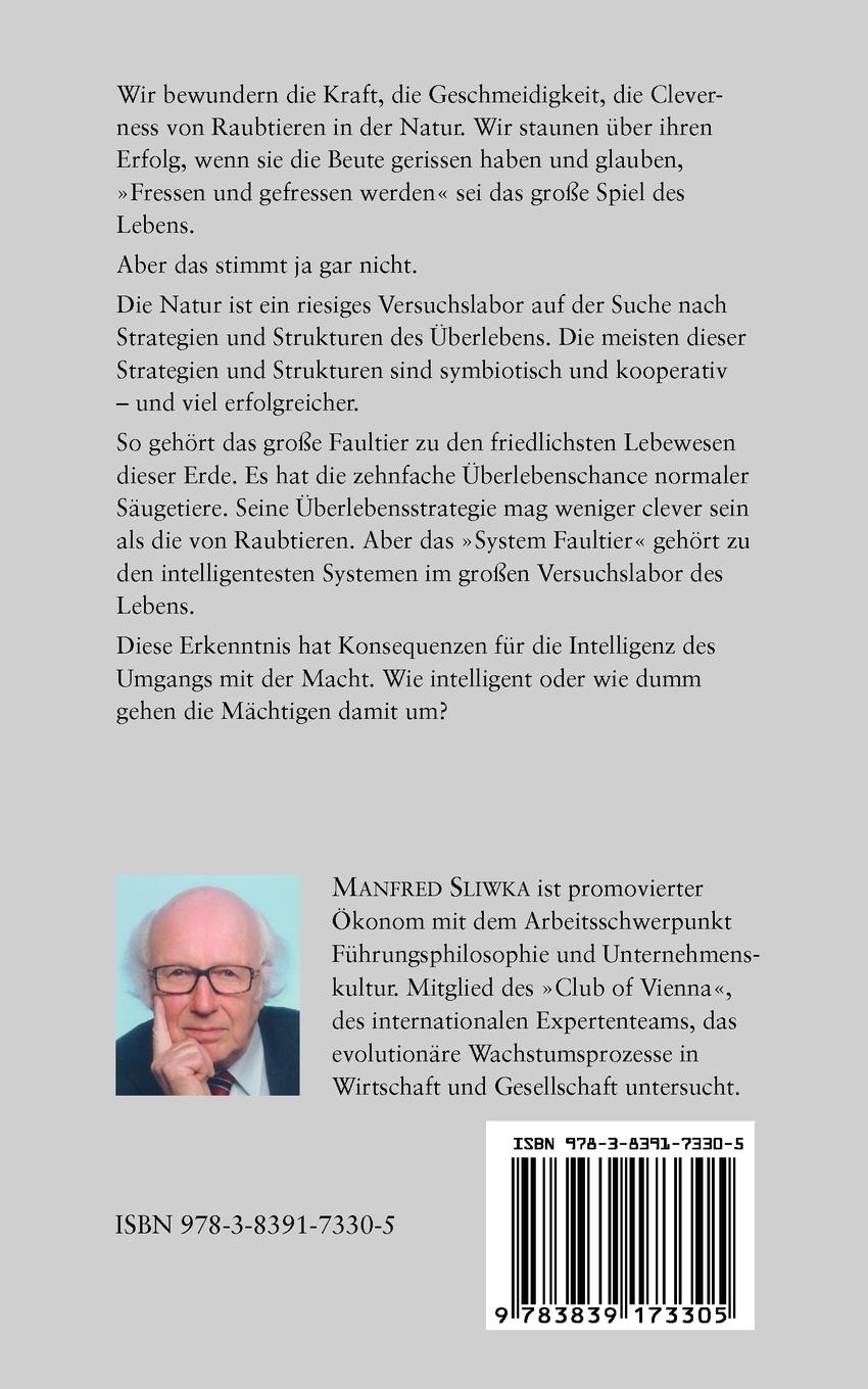 Rückseitencover Raubtier - Strategie oder Faultier-Intellgenz ?