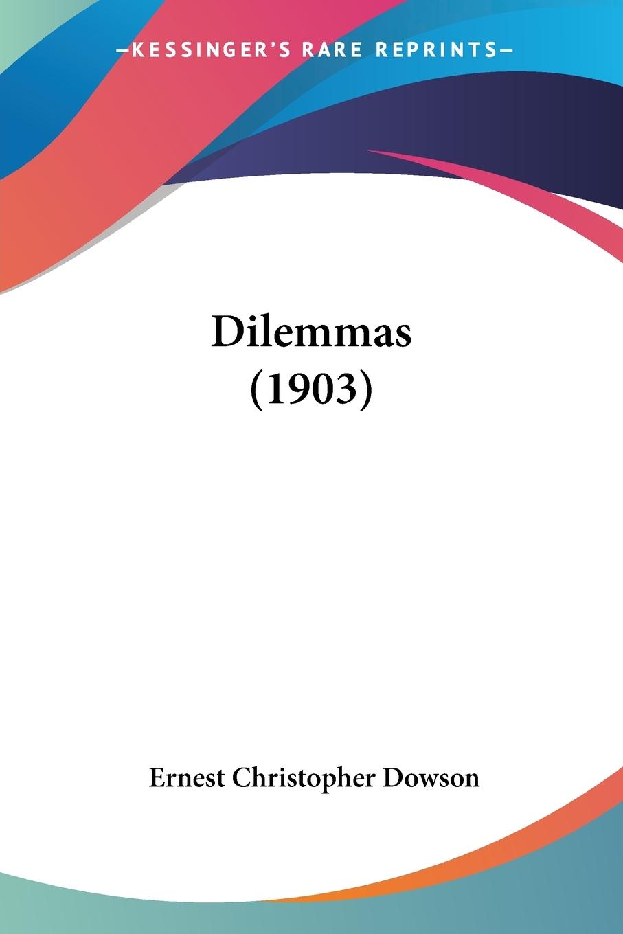 Vorderes Coverbild Dilemmas (1903)