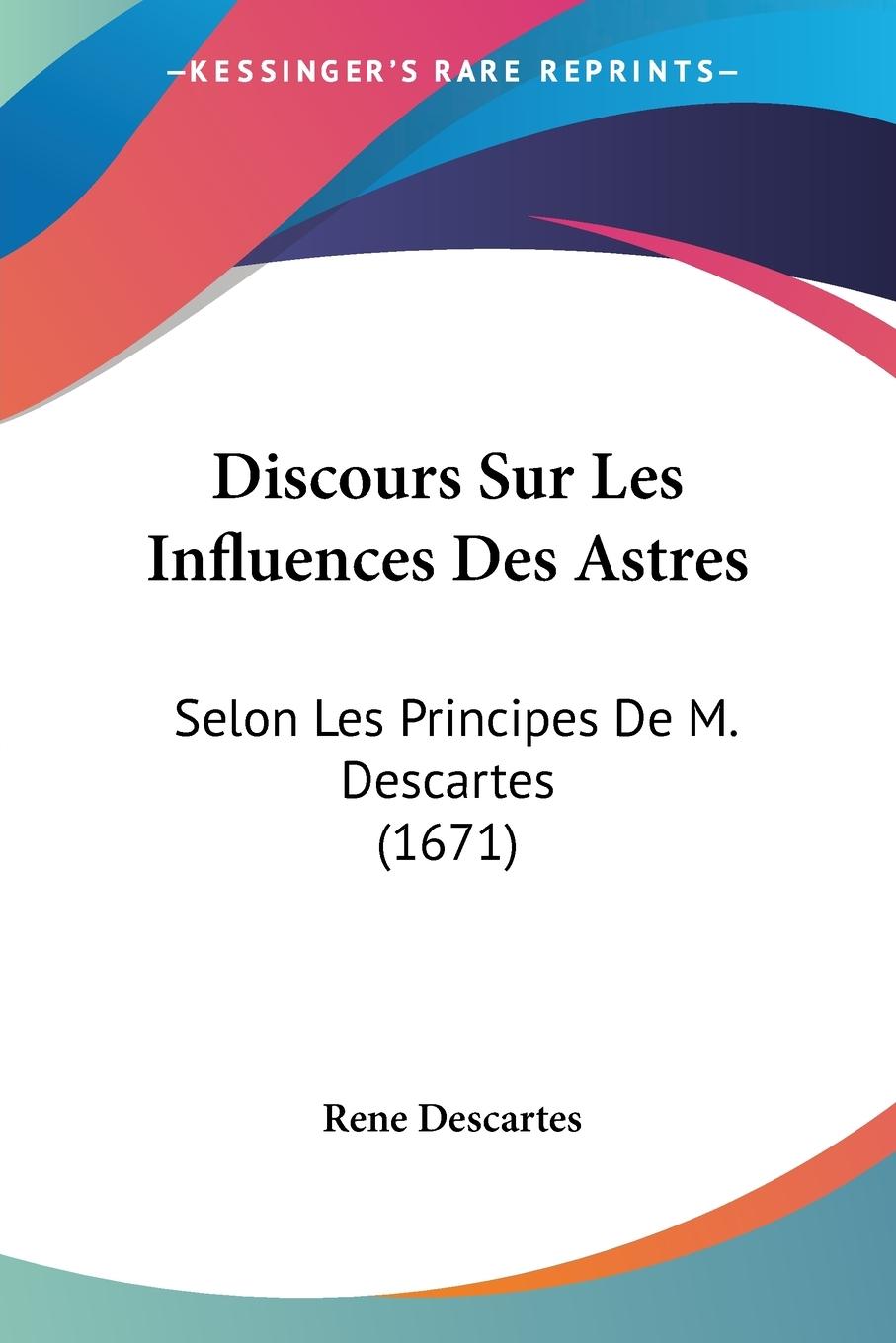Vorderes Coverbild Discours Sur Les Influences Des Astres