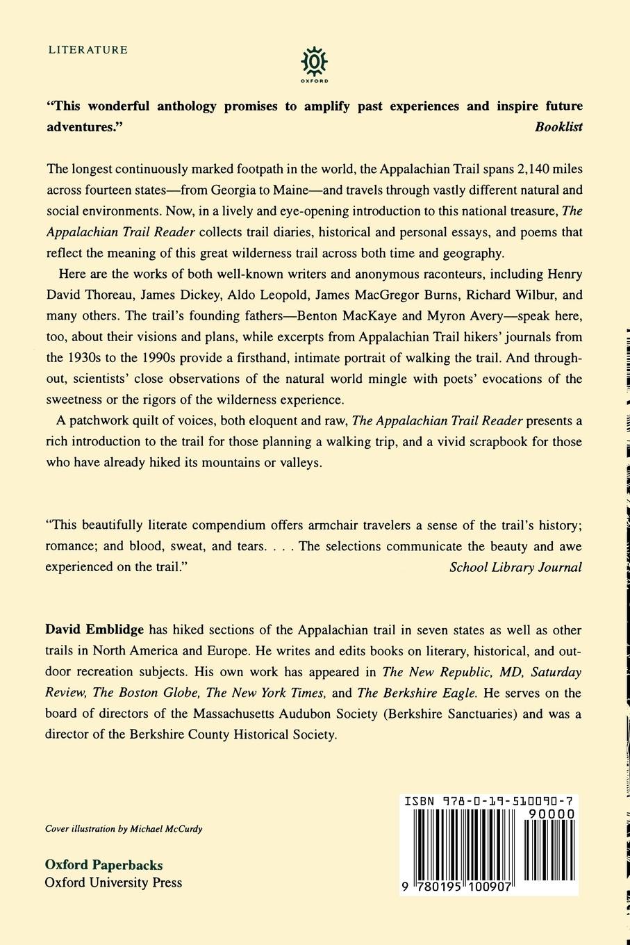 Rückseitencover The Appalachian Trail Reader