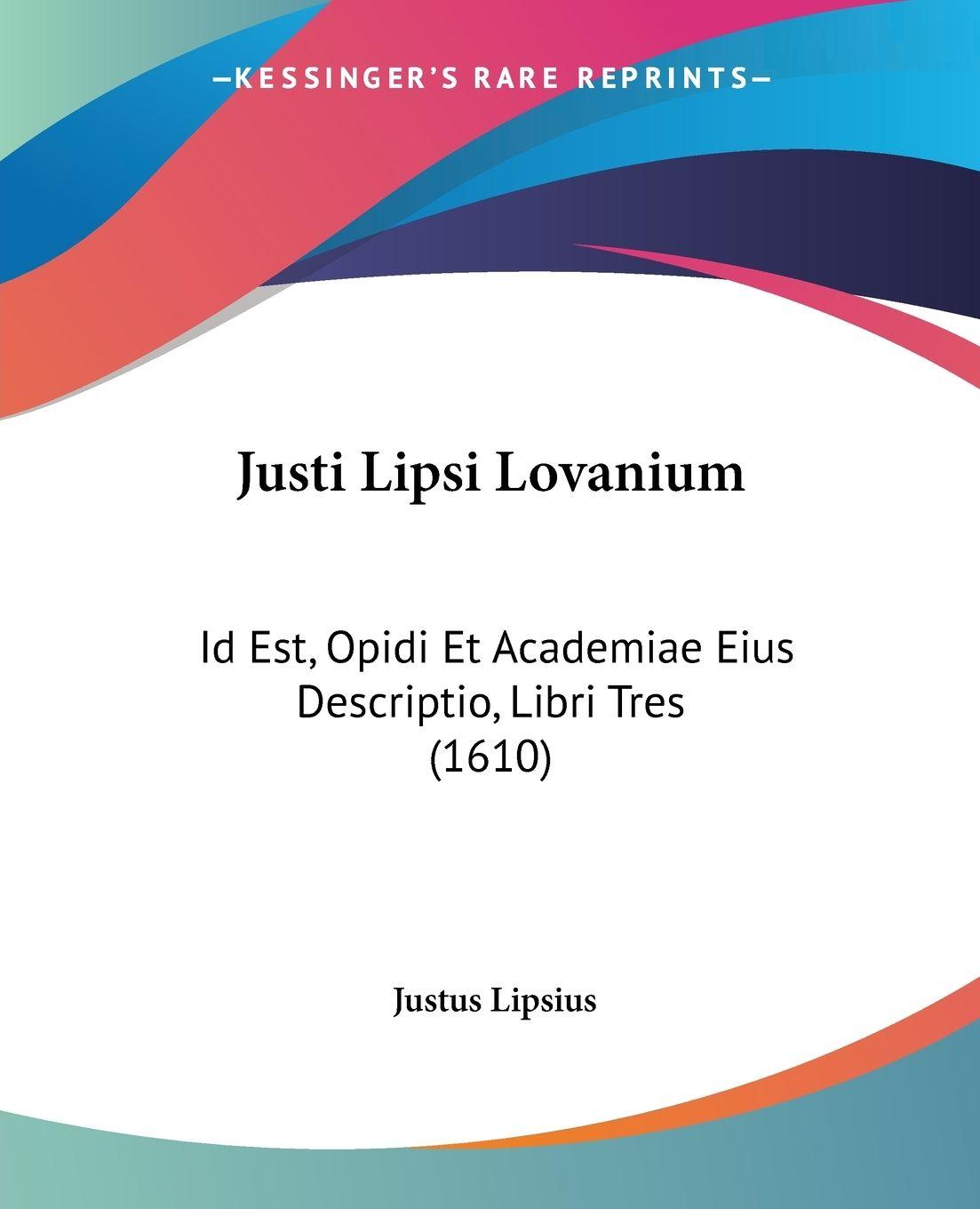 Vorderes Coverbild Justi Lipsi Lovanium