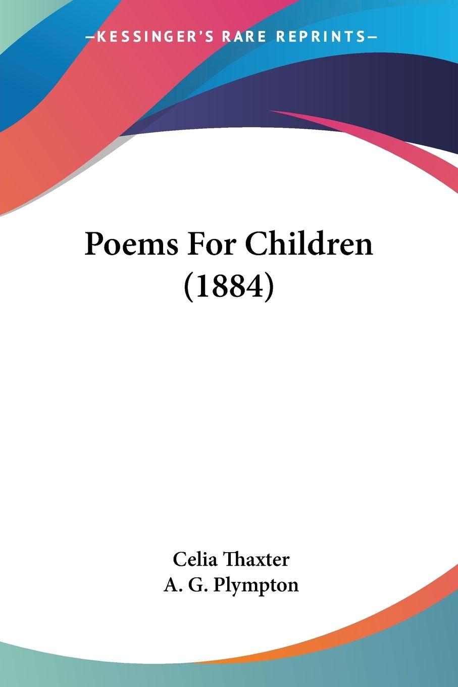 Vorderes Coverbild Poems For Children (1884)