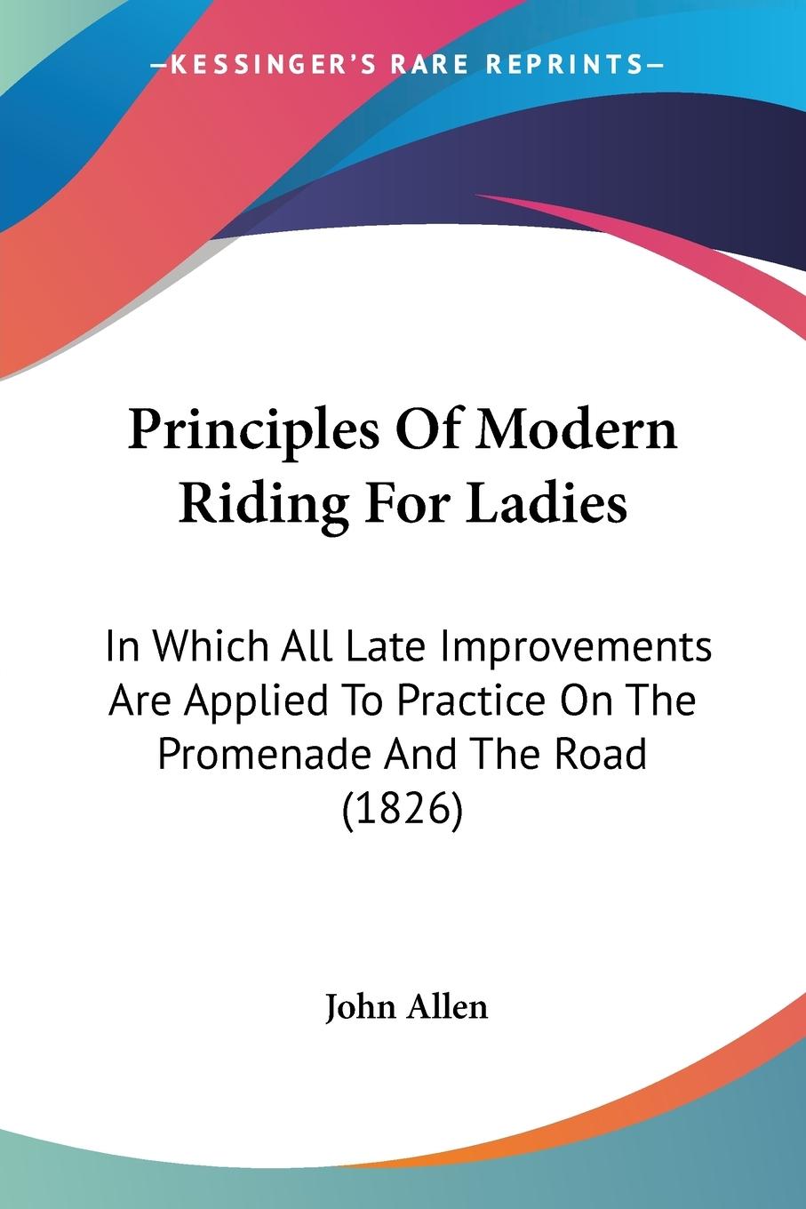 Vorderes Coverbild Principles Of Modern Riding For Ladies