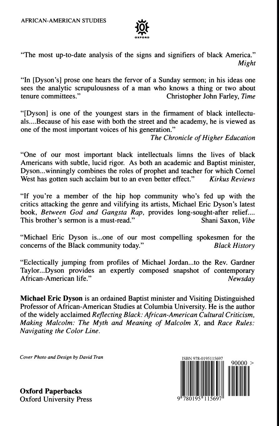 Rückseitencover Between God and Gangsta Rap