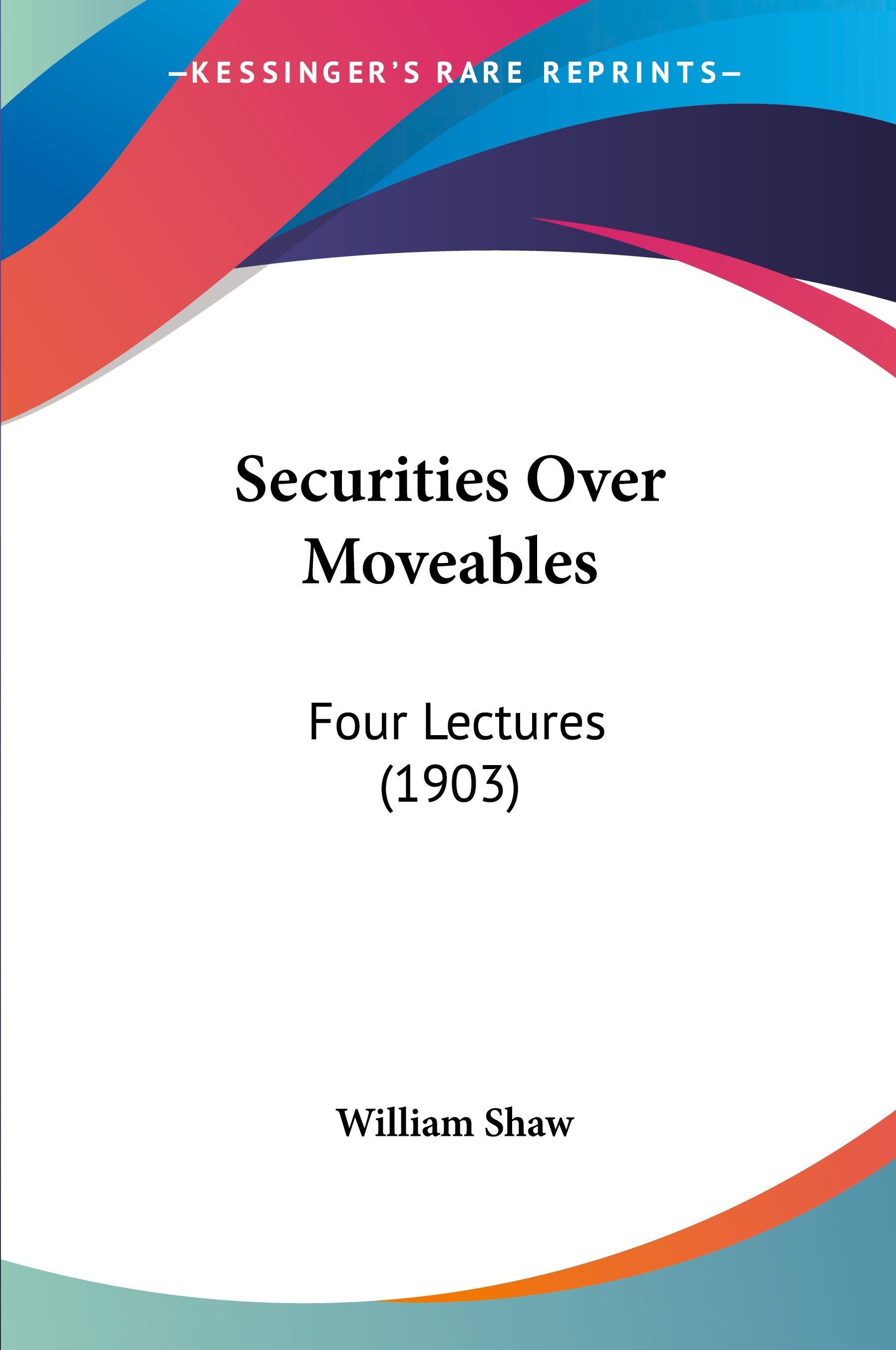 Vorderes Coverbild Securities Over Moveables