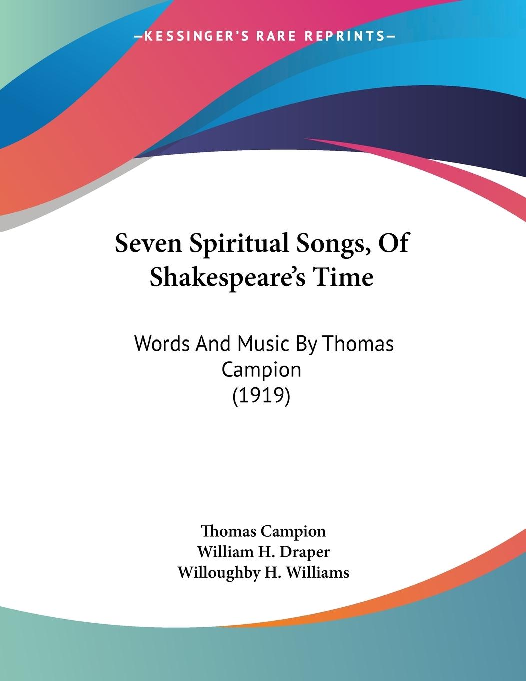 Vorderes Coverbild Seven Spiritual Songs, Of Shakespeare's Time