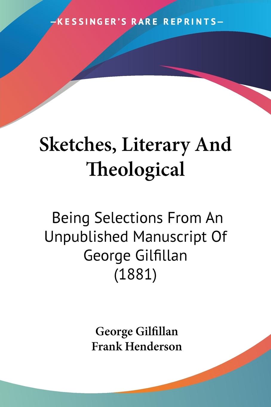 Vorderes Coverbild Sketches, Literary And Theological
