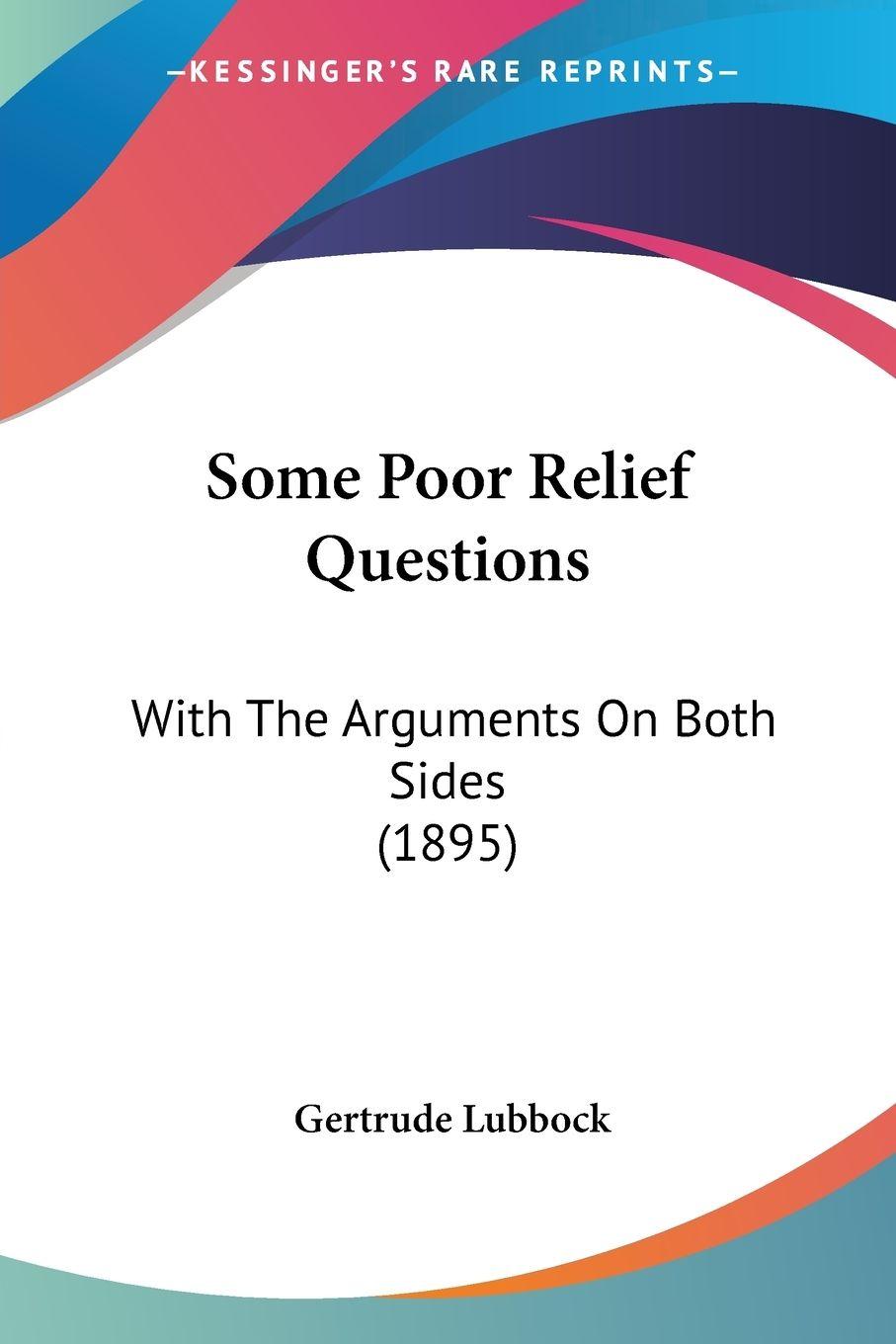 Vorderes Coverbild Some Poor Relief Questions