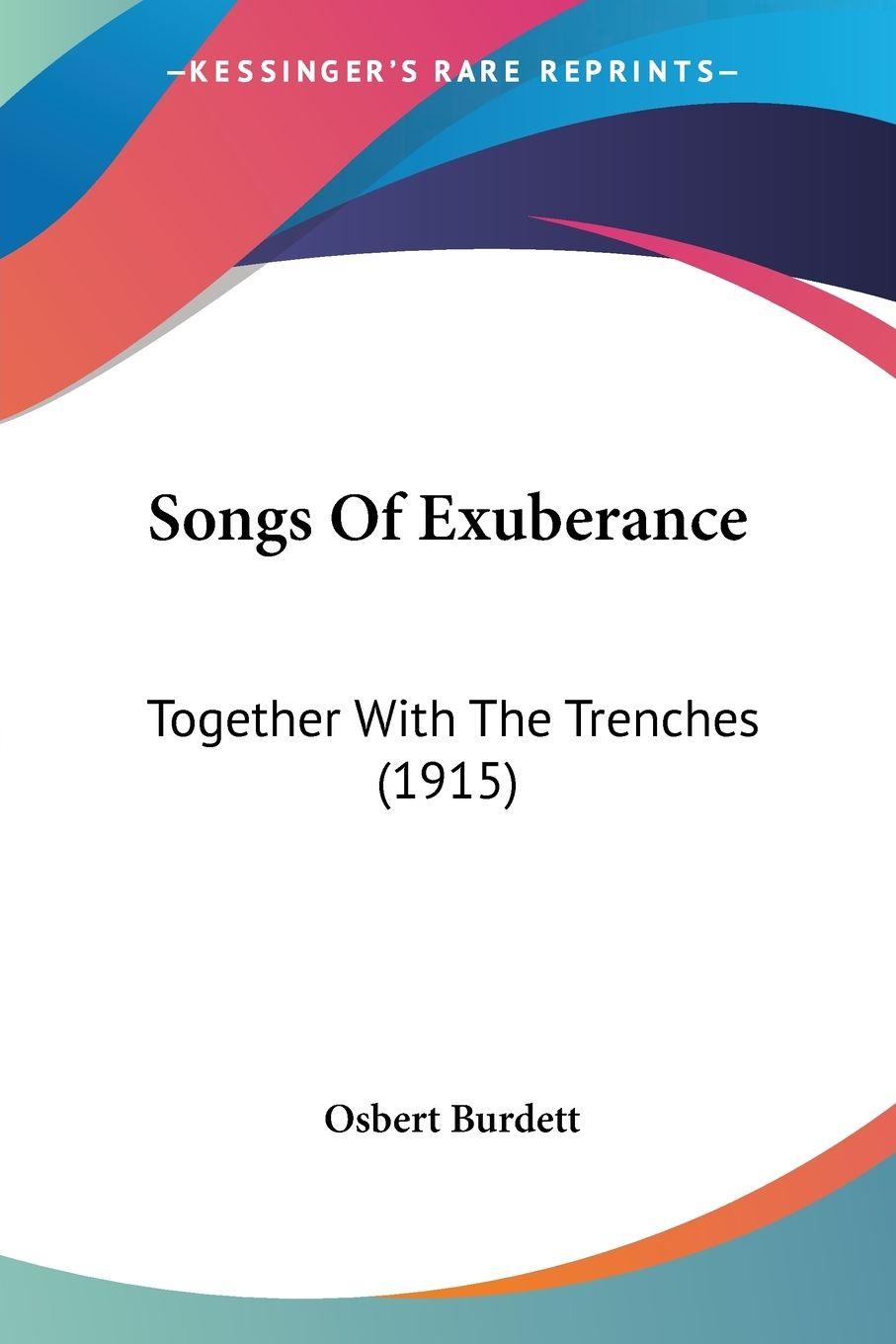 Vorderes Coverbild Songs Of Exuberance