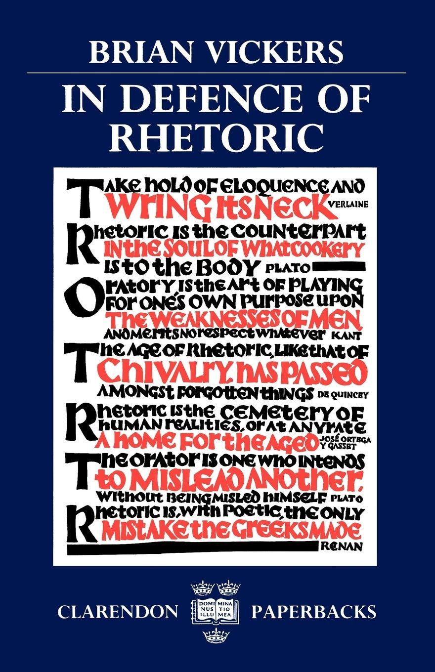 Vorderes Coverbild In Defence of Rhetoric