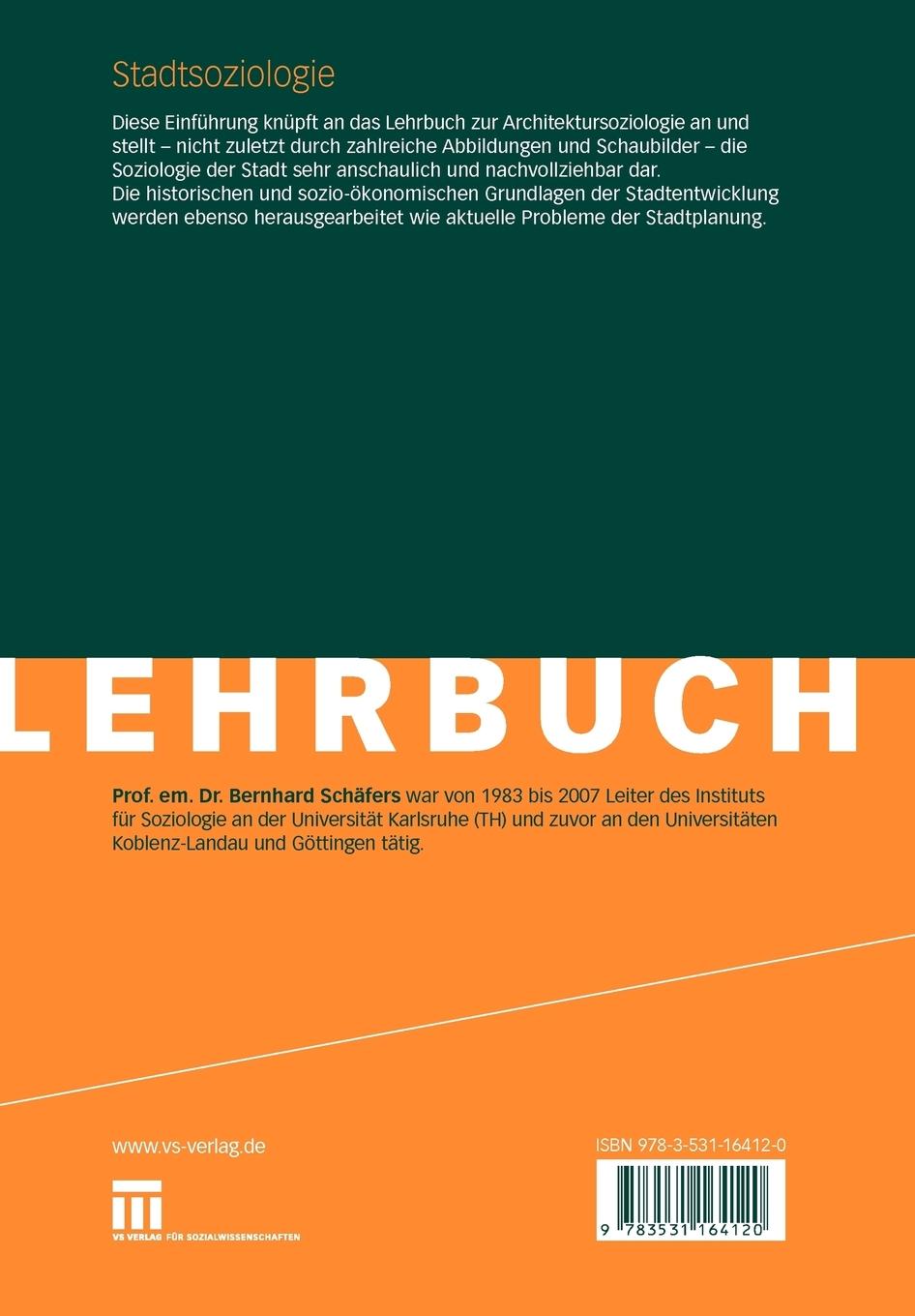 Rückseitencover Stadtsoziologie