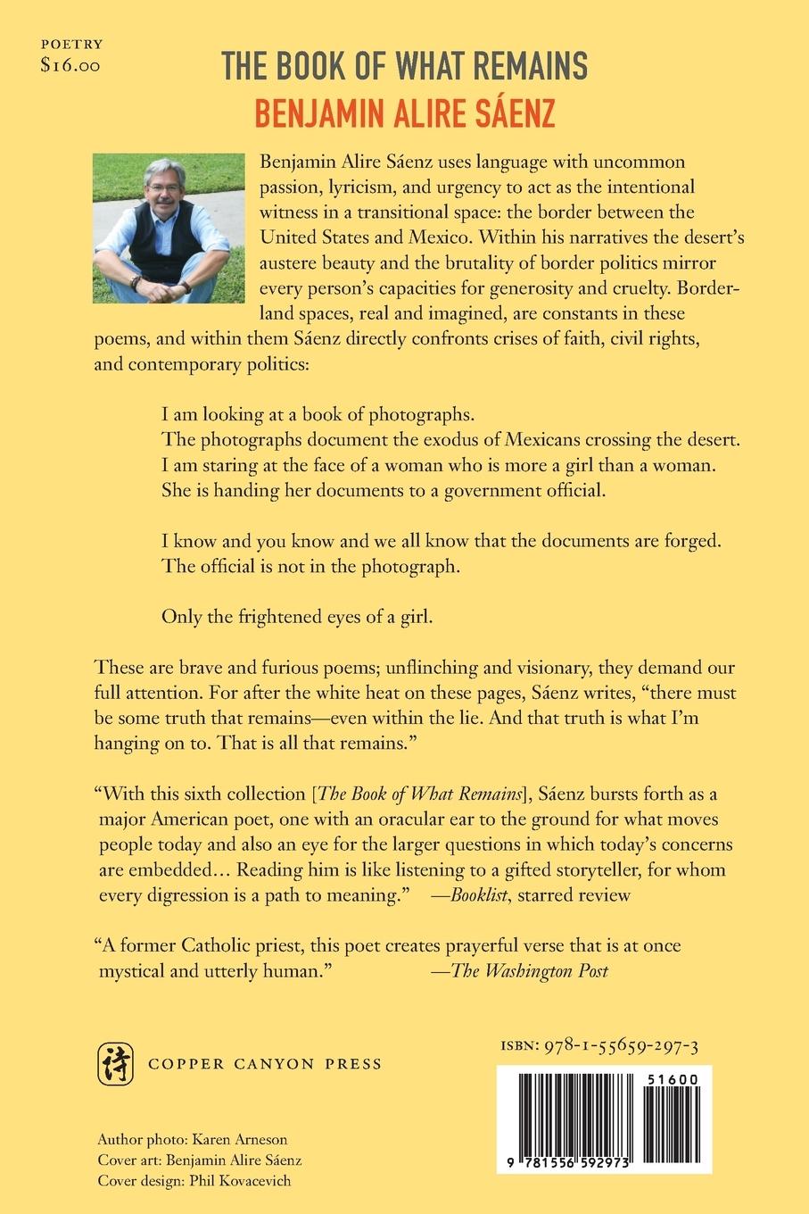 Rückseitencover The Book of What Remains