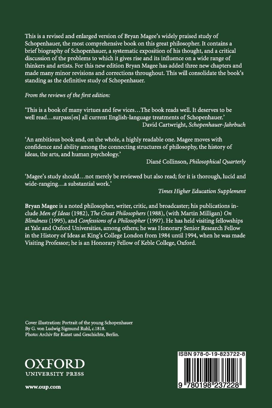 Rückseitencover The Philosophy of Schopenhauer