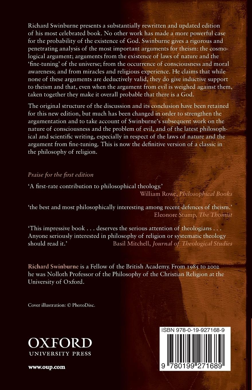 Rückseitencover The Existence of God Second edition