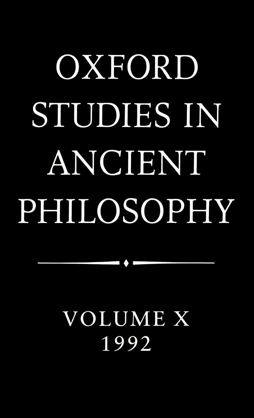 Vorderes Coverbild Oxford Studies in Ancient Philosophy