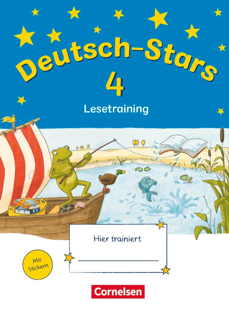 Vorderes Coverbild Deutsch-Stars 4. Schuljahr. Lesetraining