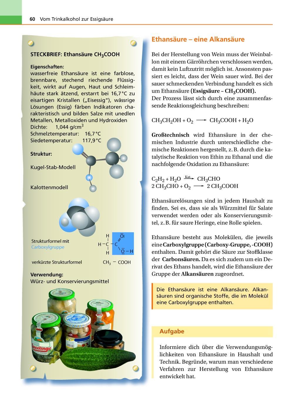 Beispielinhalt (Bild) Duden Chemie - Band 2 - Sekundarstufe I - Mecklenburg-Vorpommern und Thüringen. Schülerbuch