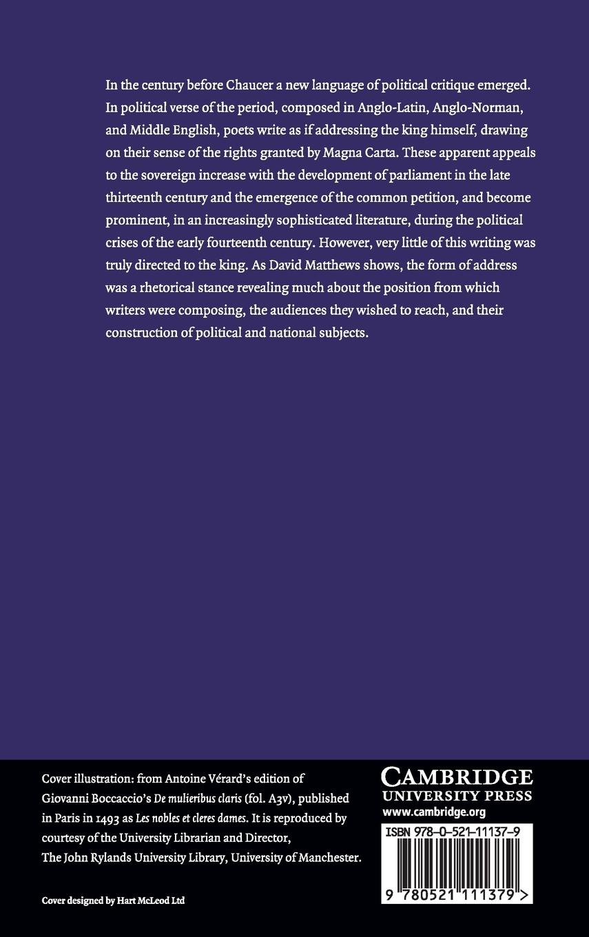 Rückseitencover Writing to the King