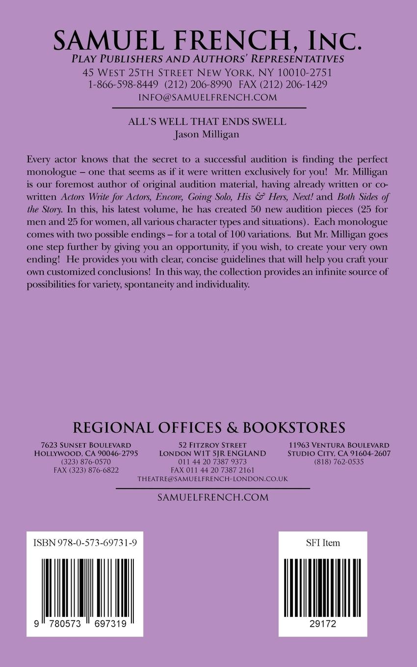 Rückseitencover All's Well That Ends Swell