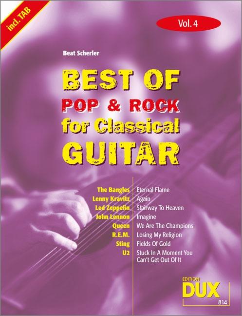 Vorderes Coverbild Best Of Pop & Rock for Classical Guitar 4