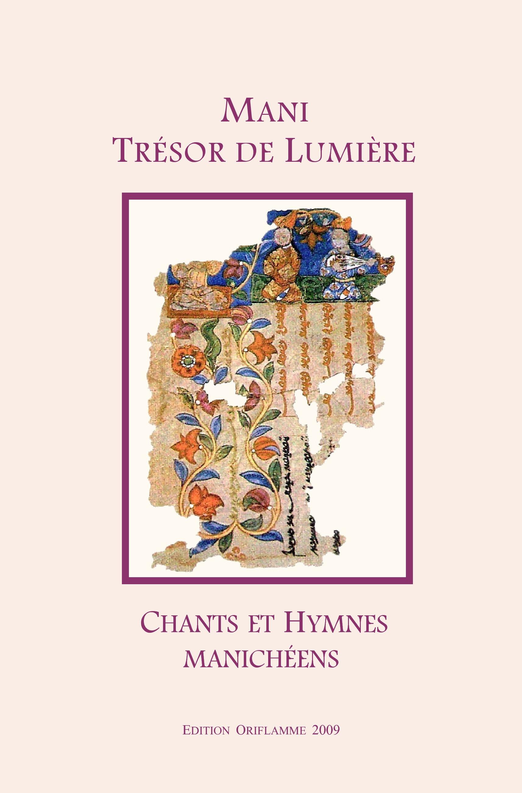 Vorderes Coverbild Mani: Trésor de Lumière - Chants et Hymnes Manichéens