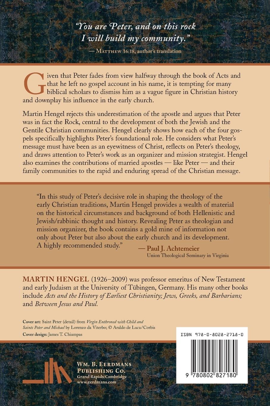 Rückseitencover Saint Peter