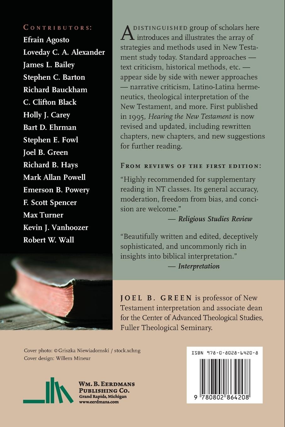 Rückseitencover Hearing the New Testament