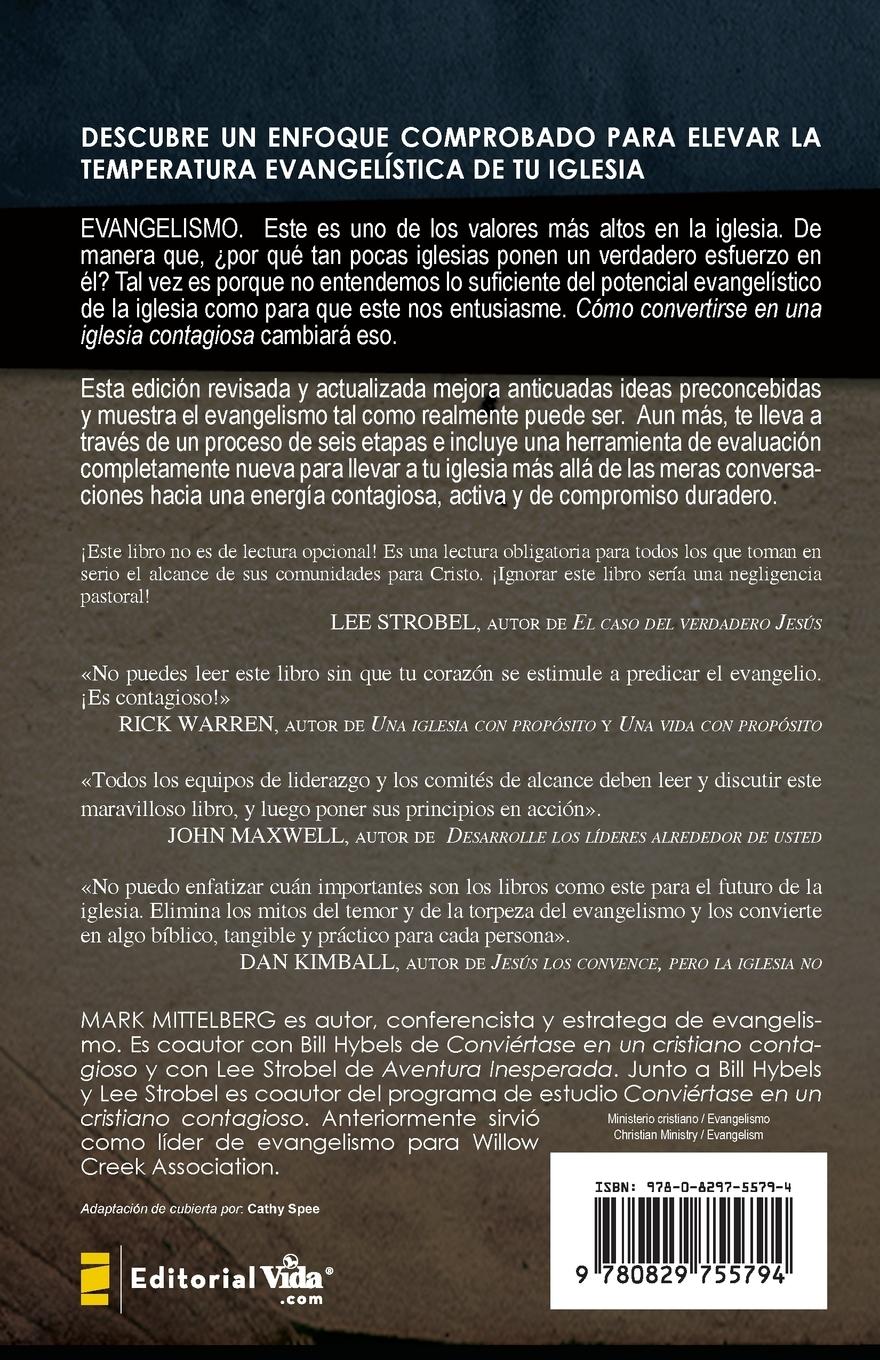 Rückseitencover Una Como Convertirse en una Iglesia Contagiosa = Becoming a Contagious Church = Becoming a Contagious Church