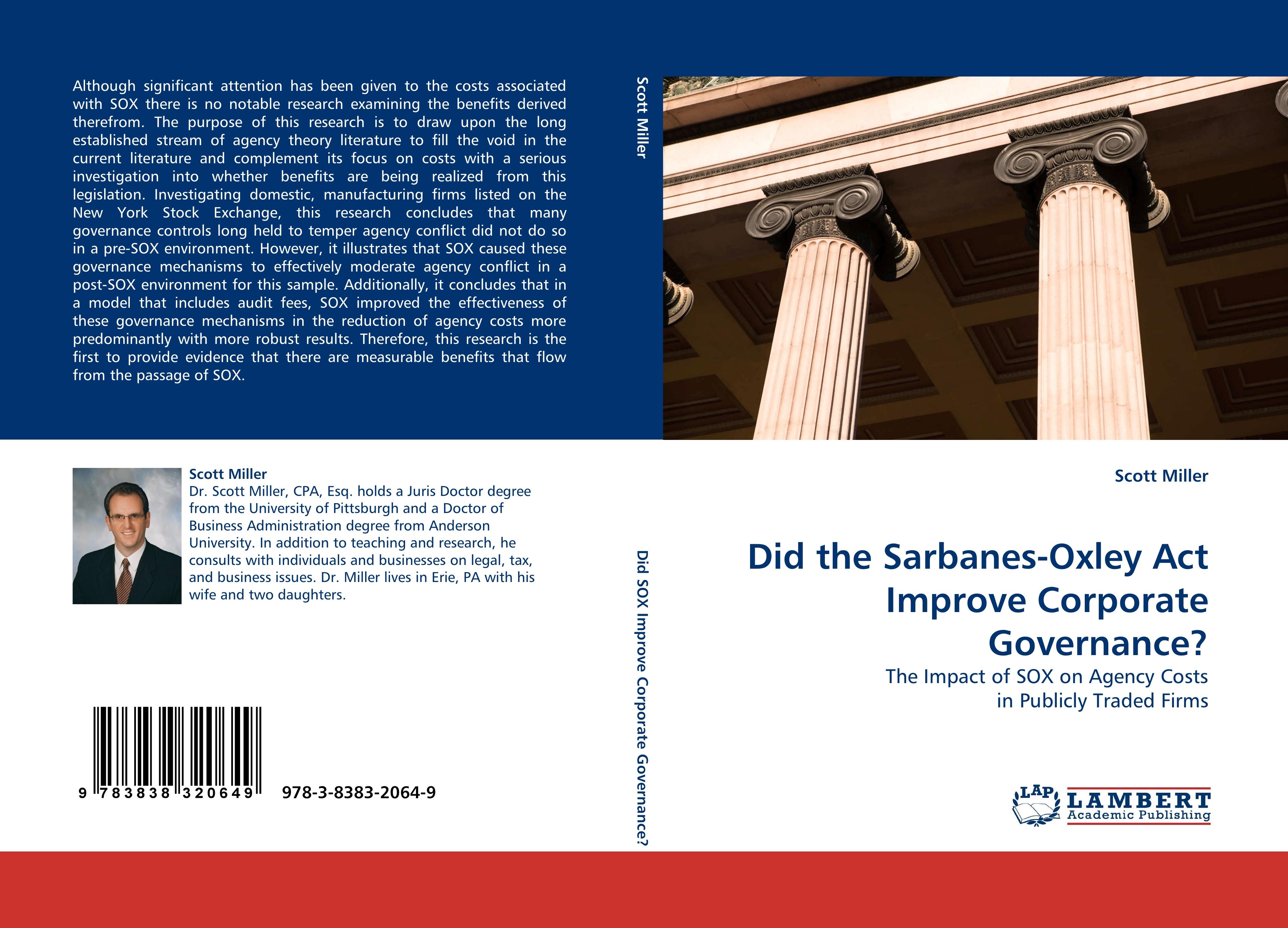 Vorderes Coverbild Did the Sarbanes-Oxley Act Improve Corporate Governance?