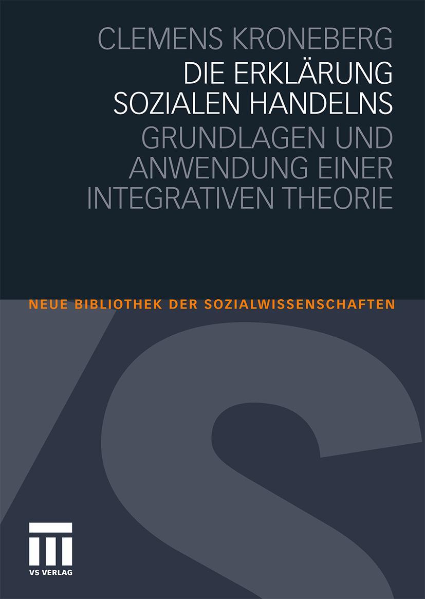 Vorderes Coverbild Die Erklärung sozialen Handelns