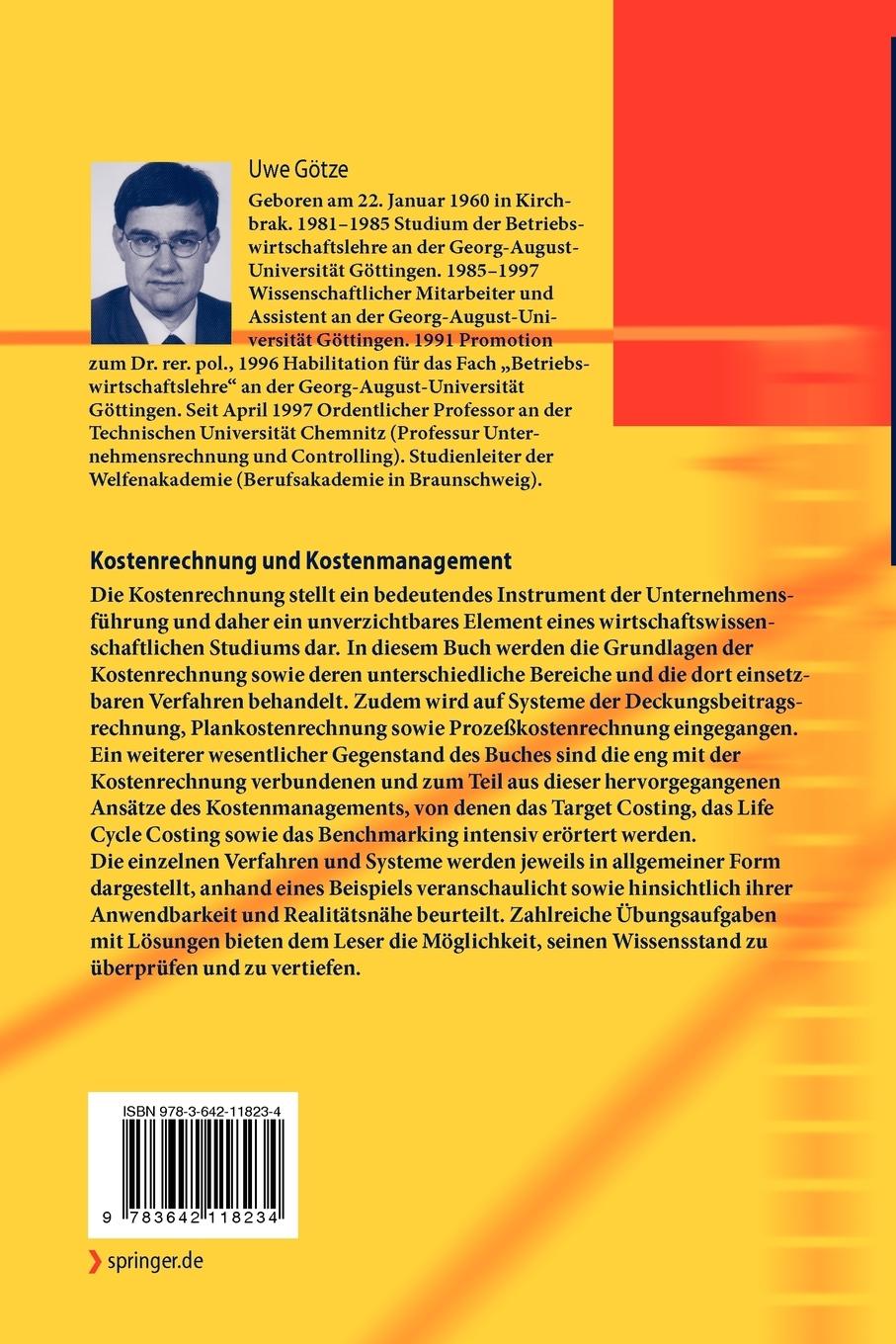 Rückseitencover Kostenrechnung und Kostenmanagement
