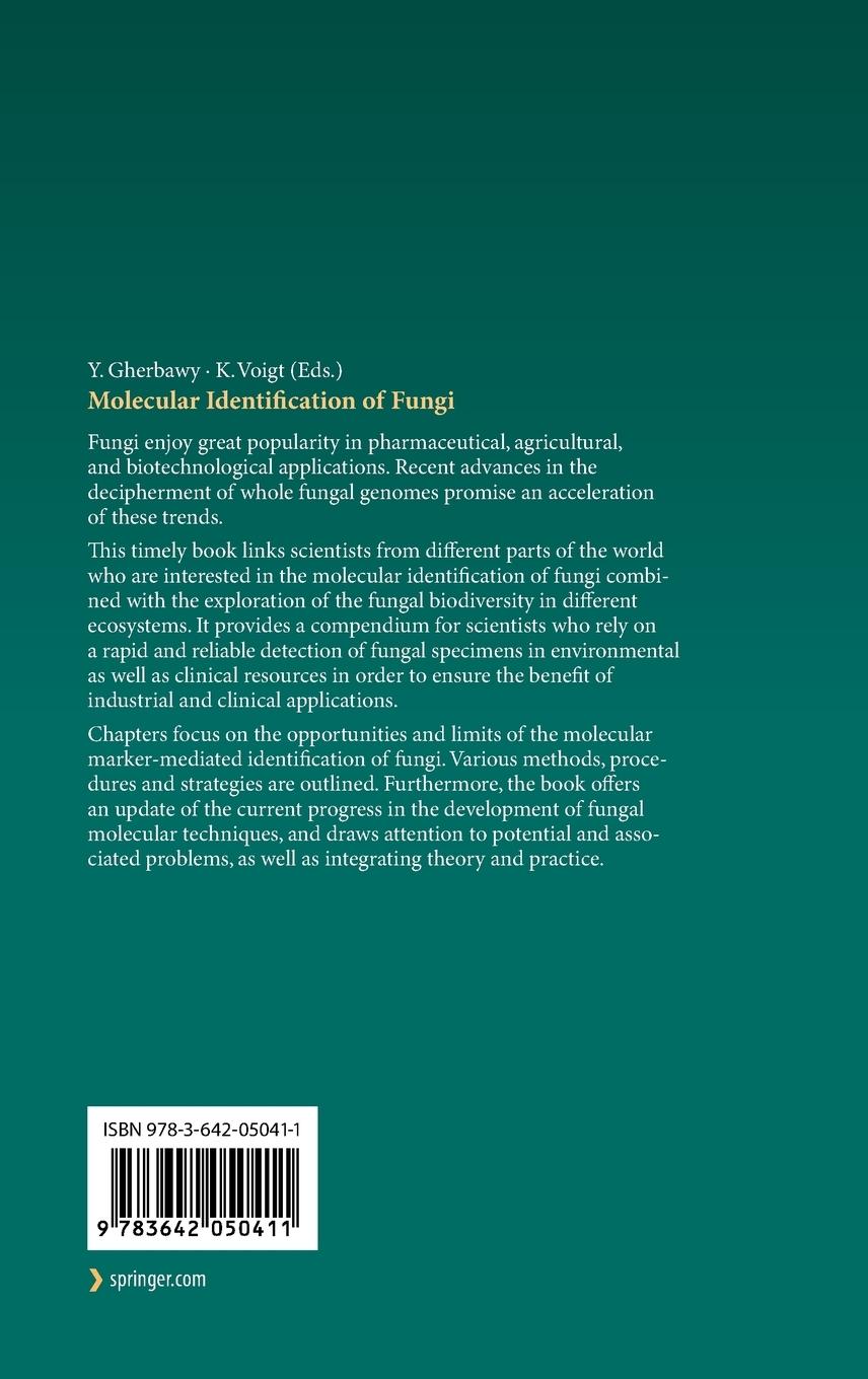 Rückseitencover Molecular Identification of Fungi