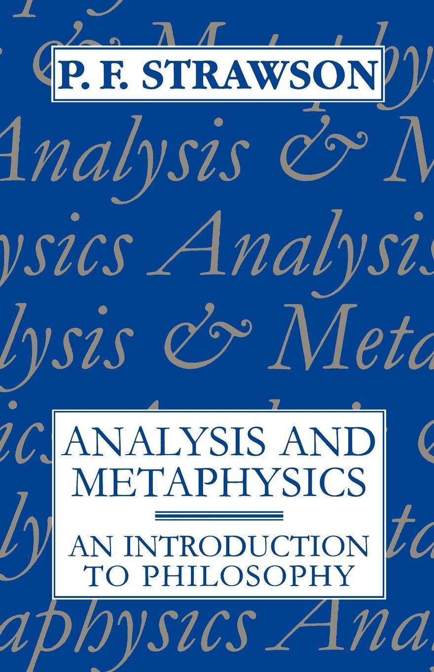 Vorderes Coverbild Analysis and Metaphysics