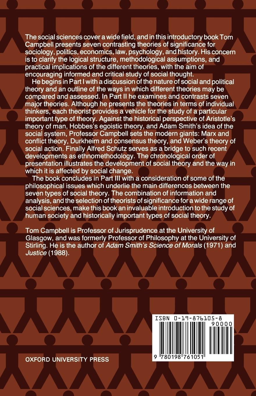 Rückseitencover Seven Theories of Human Society