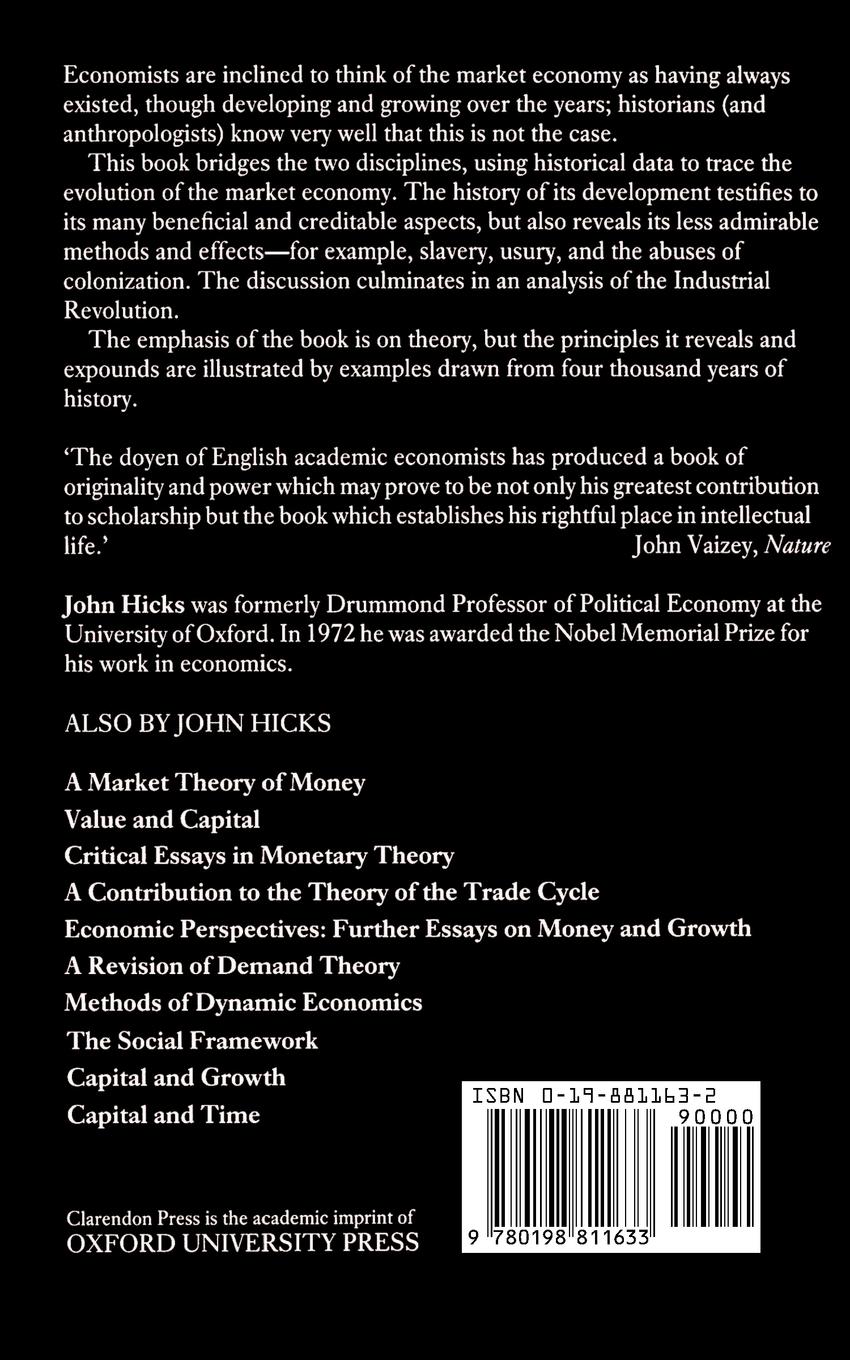 Rückseitencover A Theory of Economic History
