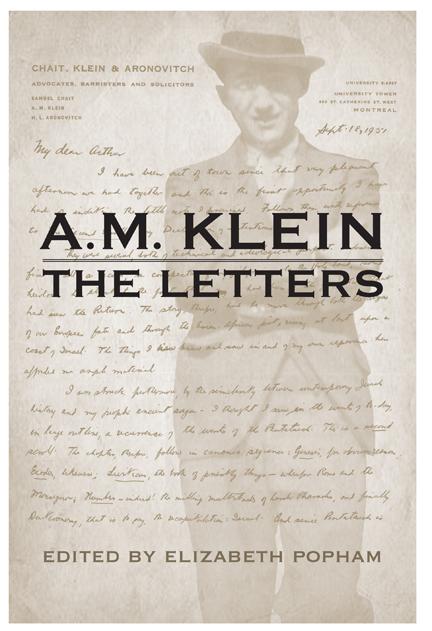 Vorderes Coverbild A.M. Klein: The Letters