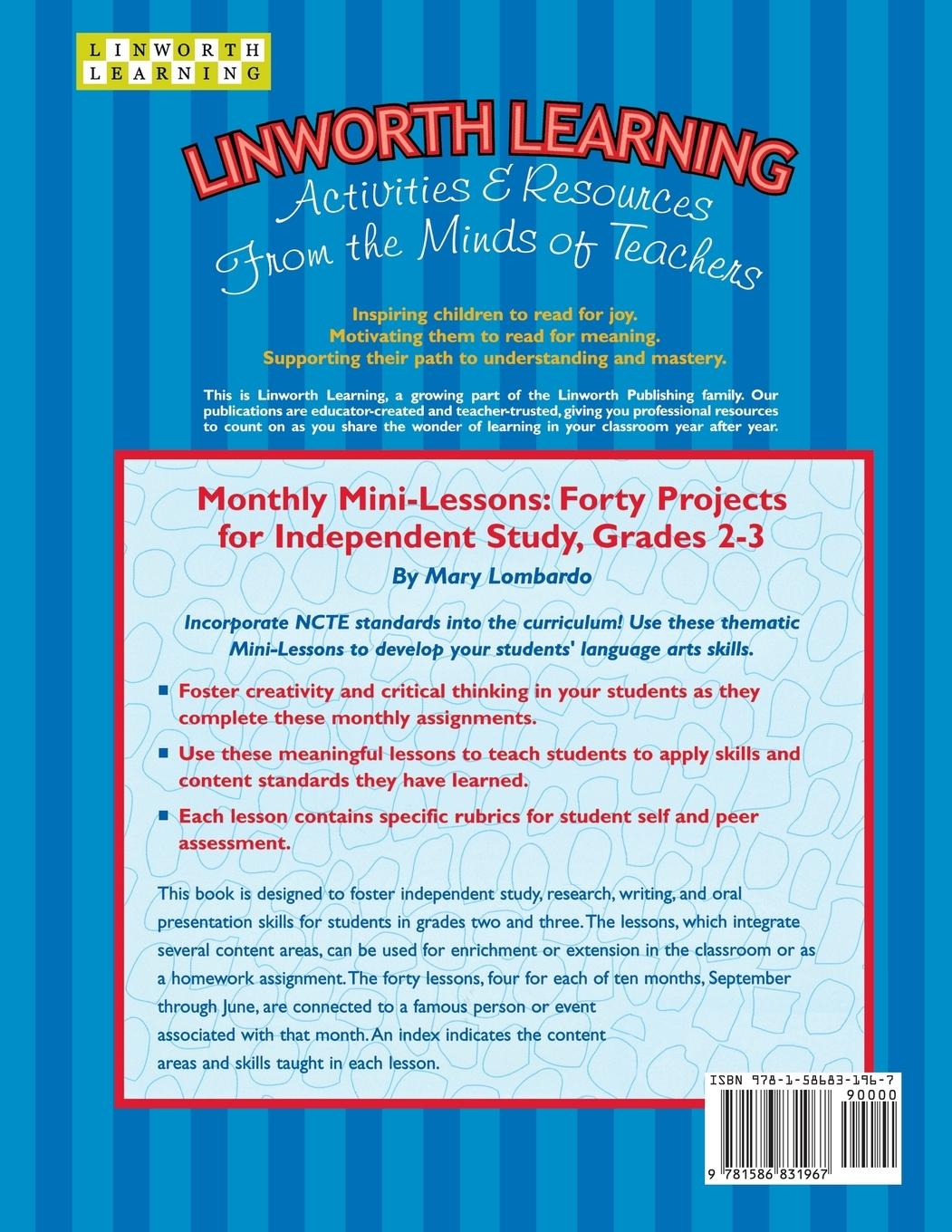 Rückseitencover Monthly Mini-Lessons