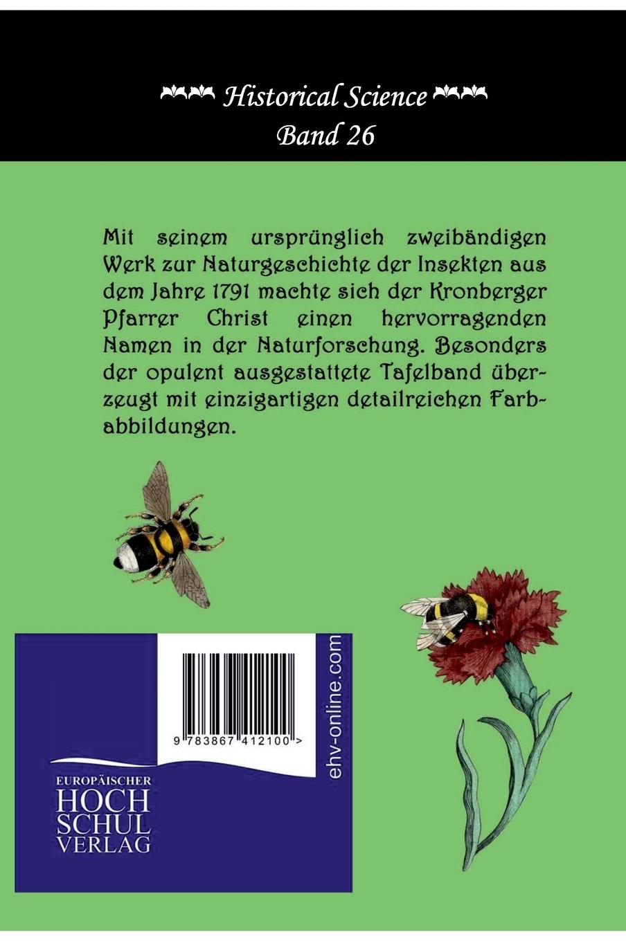 Rückseitencover Naturgeschichte der Bienen, Wespen und Ameisen