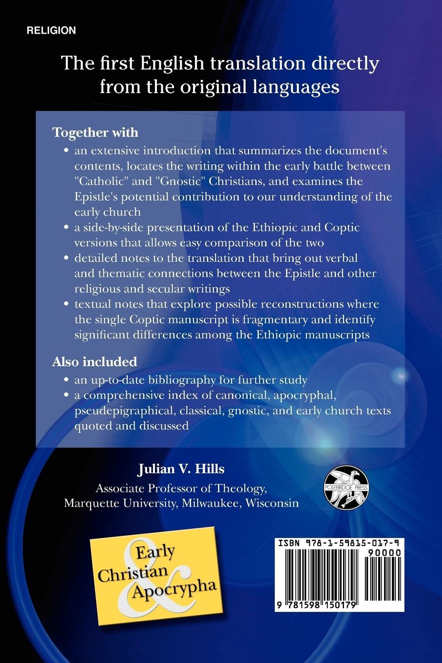 Rückseitencover The Epistle of the Apostles