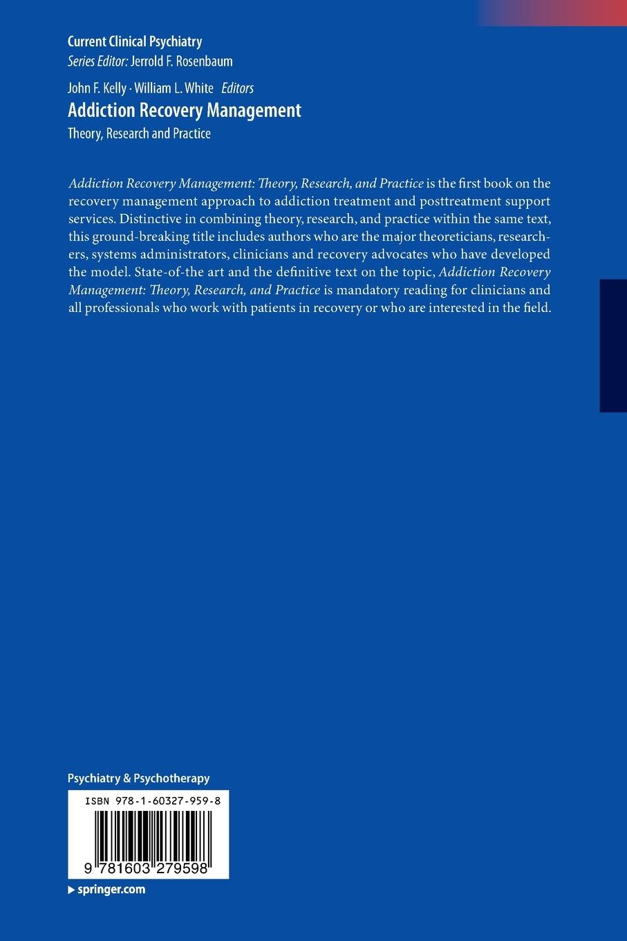 Rückseitencover Addiction Recovery Management